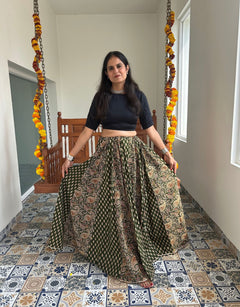 Gulabi Shehar Women Printed Skirt - Bangalore Garden Butti - Paisley