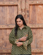 Bangalore Garden Butti Cotton Oversized Shirt