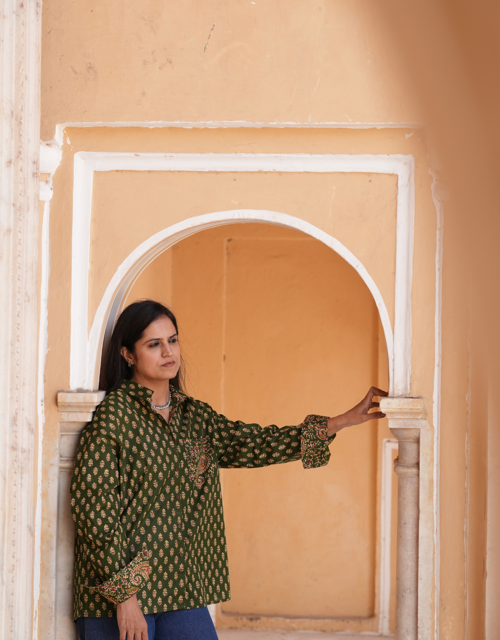 Bangalore Garden Butti Cotton Oversized Shirt