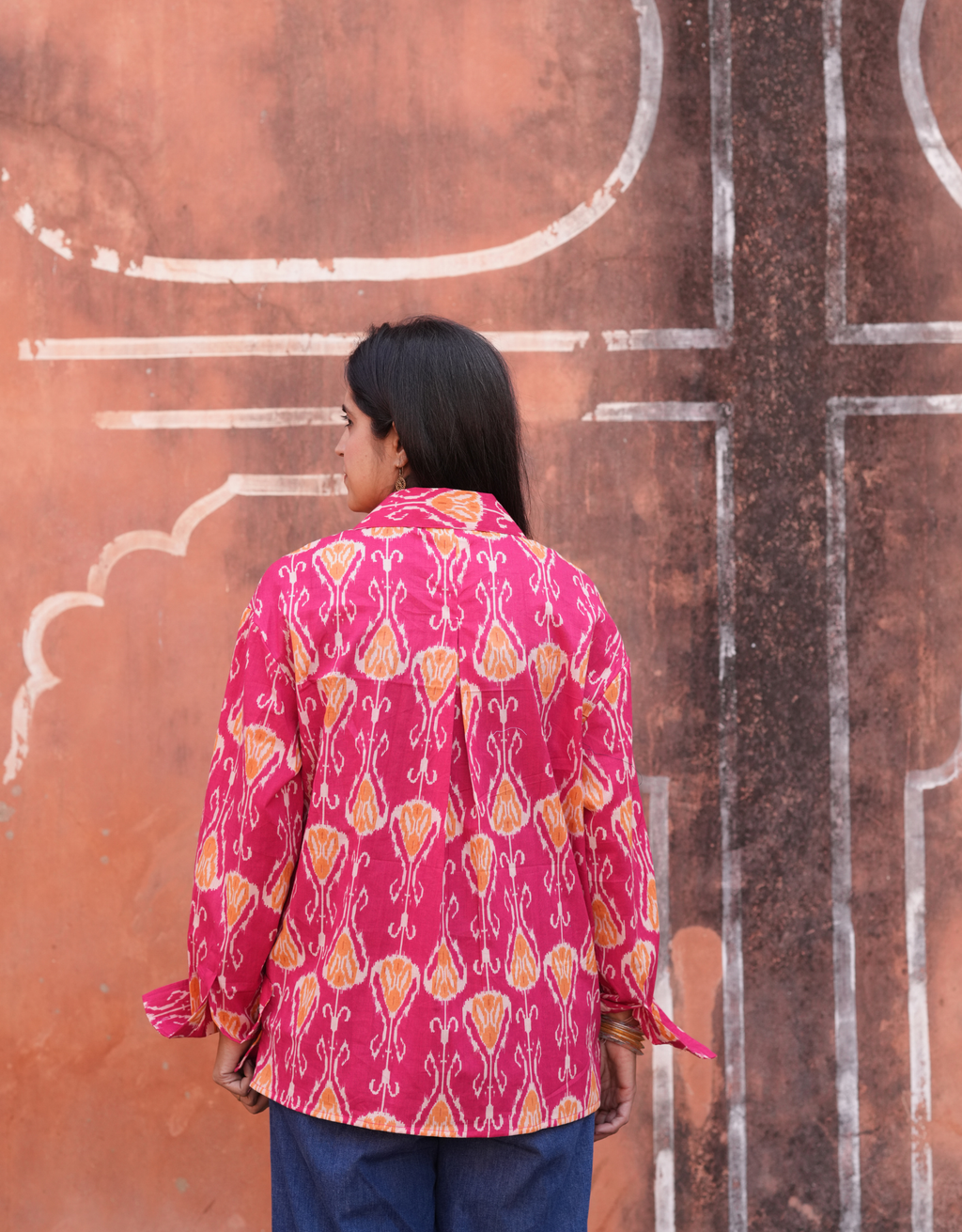 Jaipur Ikat Cotton Oversized Shirt