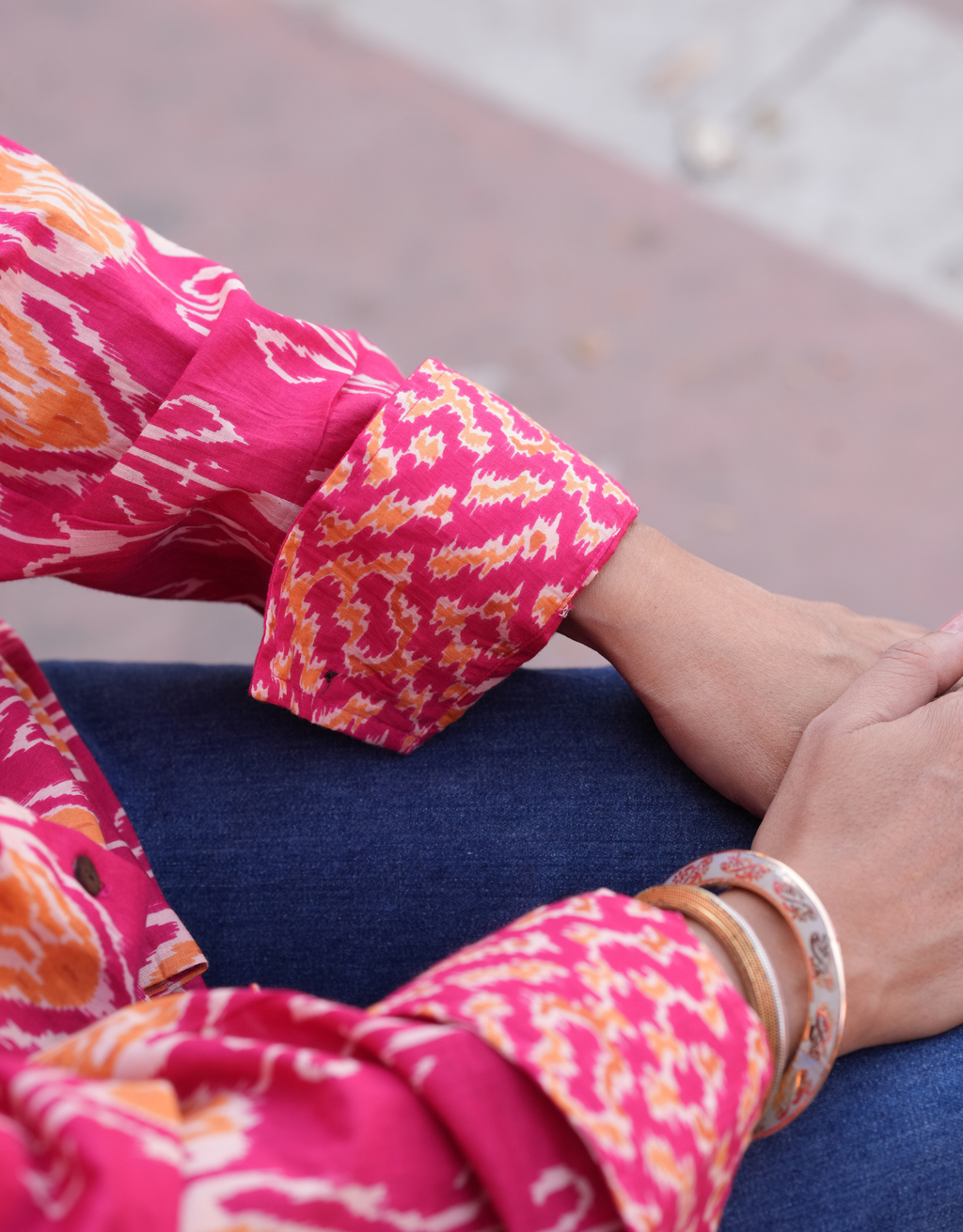 Jaipur Ikat Cotton Oversized Shirt