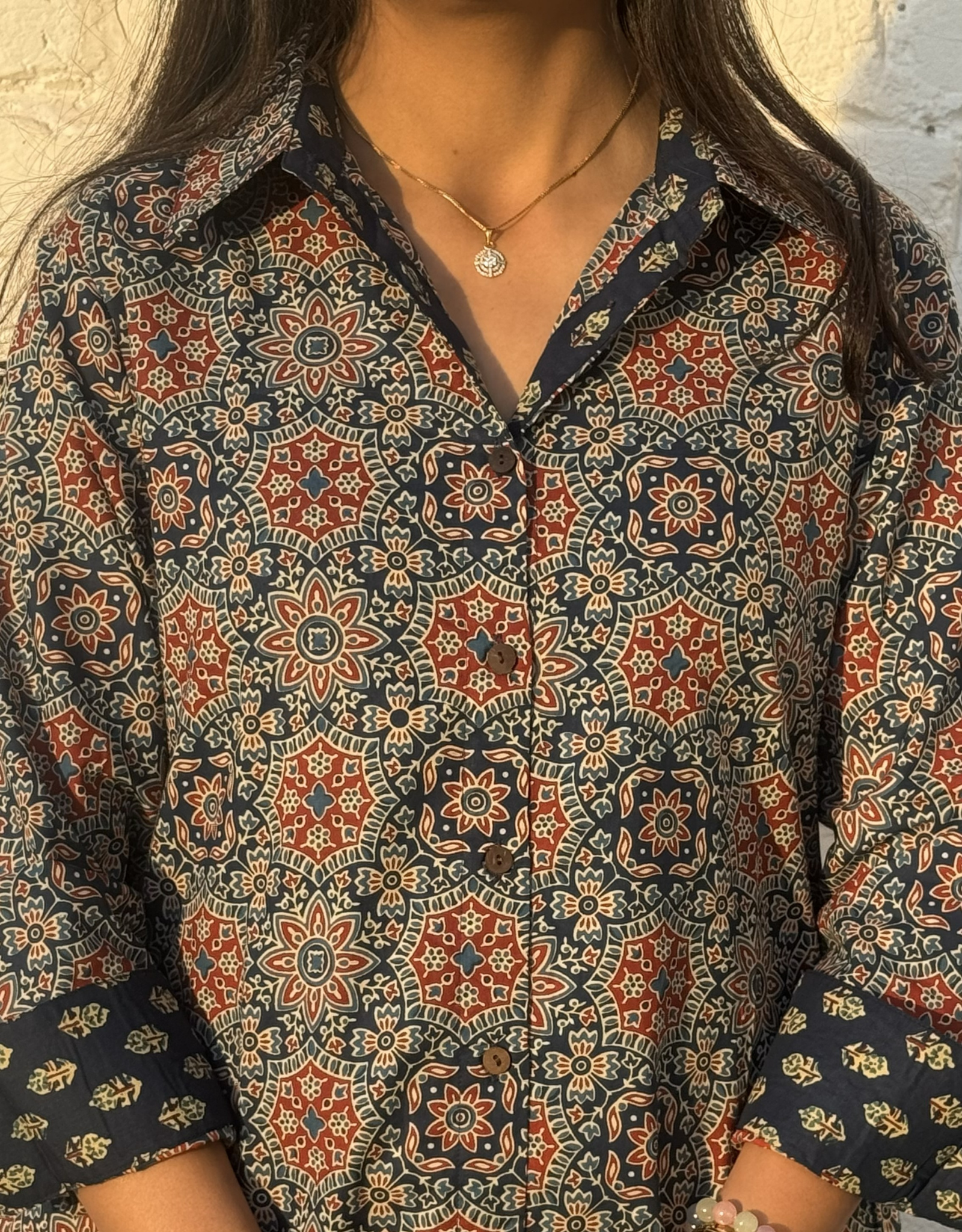 Ajarakh Mandala Cotton Regular Fit Dress