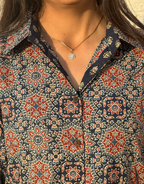 Ajarakh Mandala Cotton Regular Fit Dress