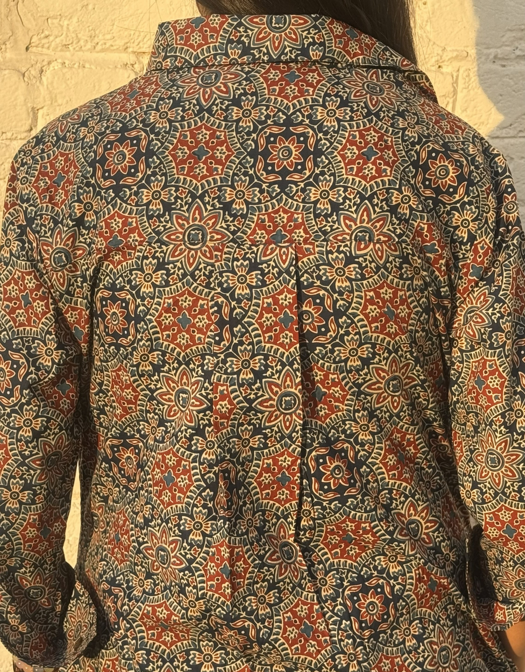 Ajarakh Mandala Cotton Regular Fit Dress