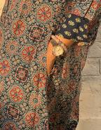 Ajarakh Mandala Cotton Regular Fit Dress