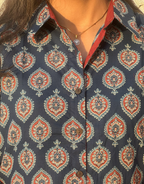 Ajarakh Patta Butti Cotton Regular Fit Dress