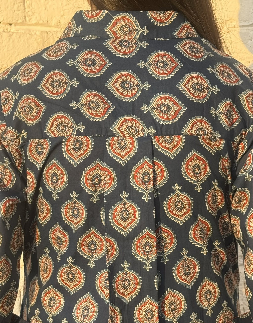 Ajarakh Patta Butti Cotton Regular Fit Dress