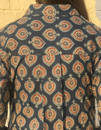 Ajarakh Patta Butti Cotton Regular Fit Dress