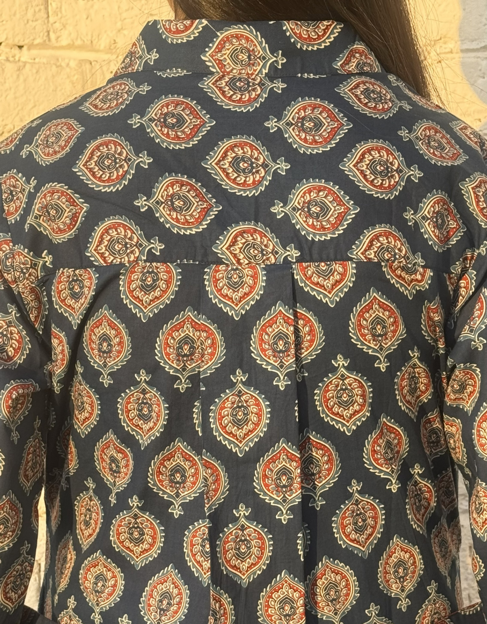 Ajarakh Patta Butti Cotton Regular Fit Dress