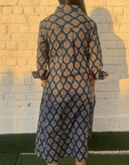 Ajarakh Patta Butti Cotton Regular Fit Dress