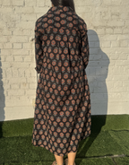 Black Gulmohar Cotton Regular Fit Dress