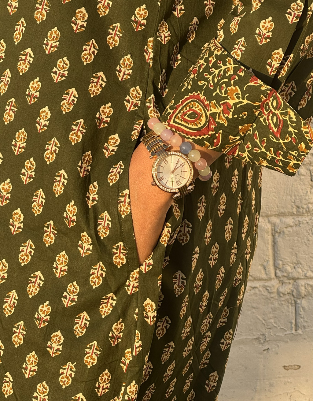 Banglore Garden Butti Cotton Regular Fit Dress