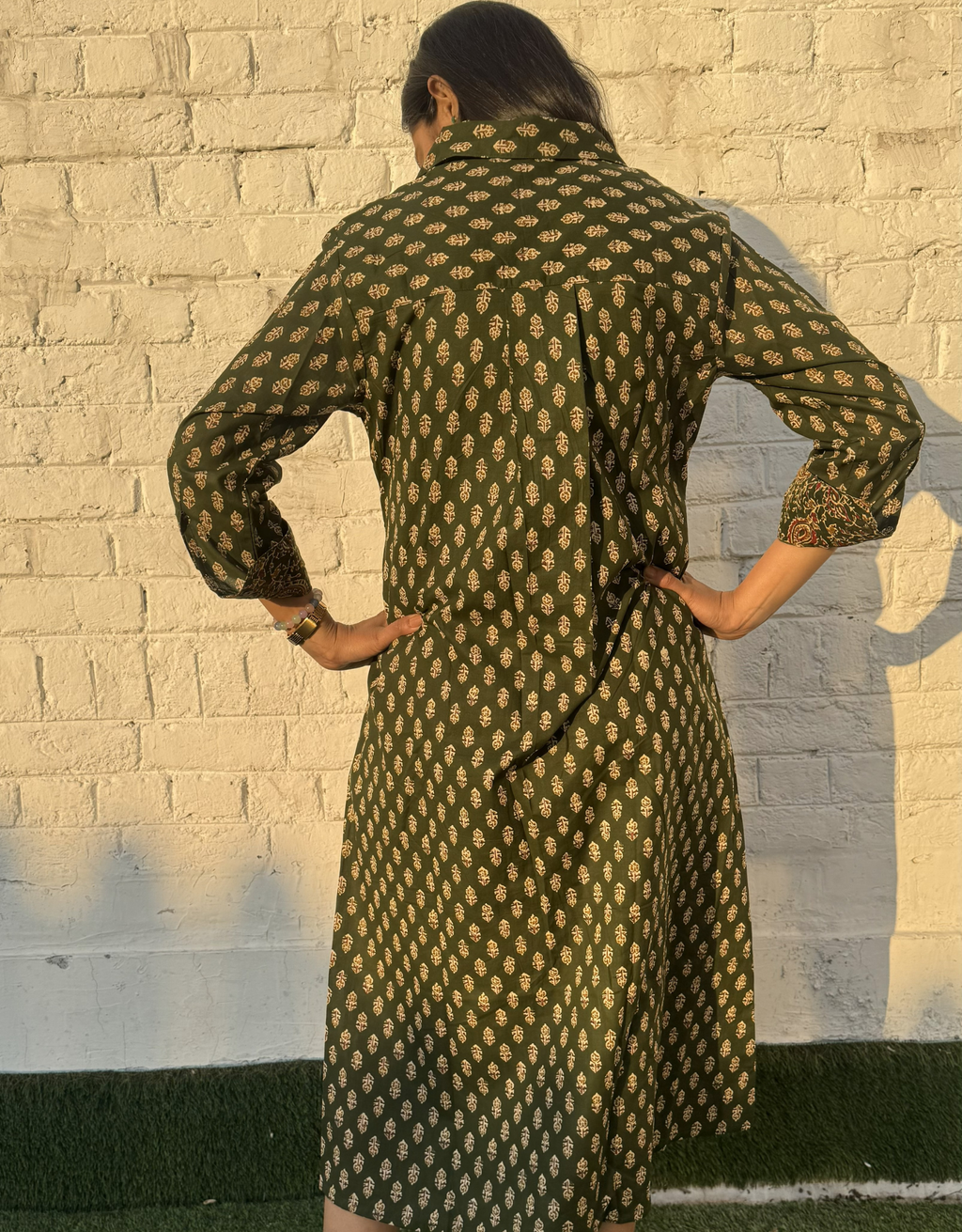 Banglore Garden Butti Cotton Regular Fit Dress