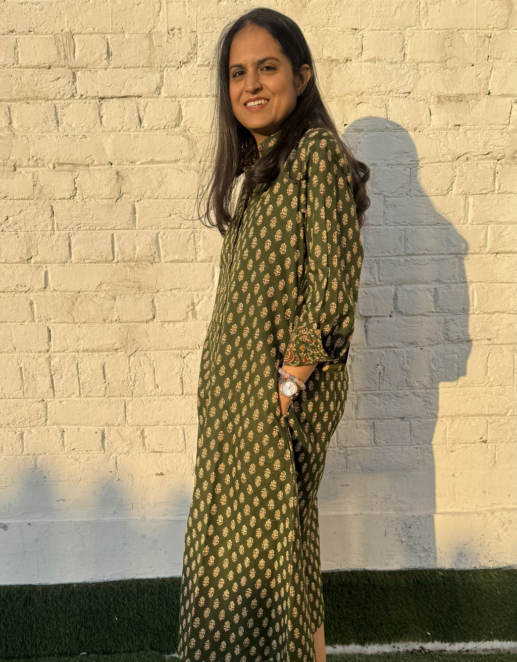 Banglore Garden Butti Cotton Regular Fit Dress