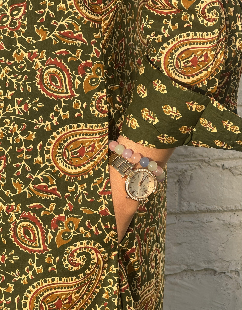 Banglore Garden Paisley Cotton Regular Fit Dress