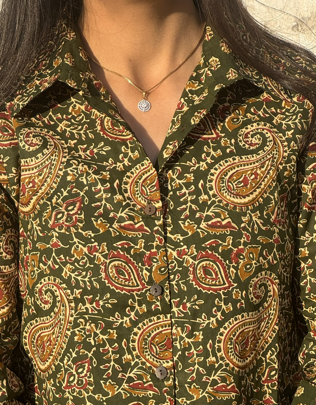 Banglore Garden Paisley Cotton Regular Fit Dress