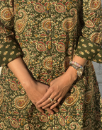 Banglore Garden Paisley Cotton Regular Fit Dress