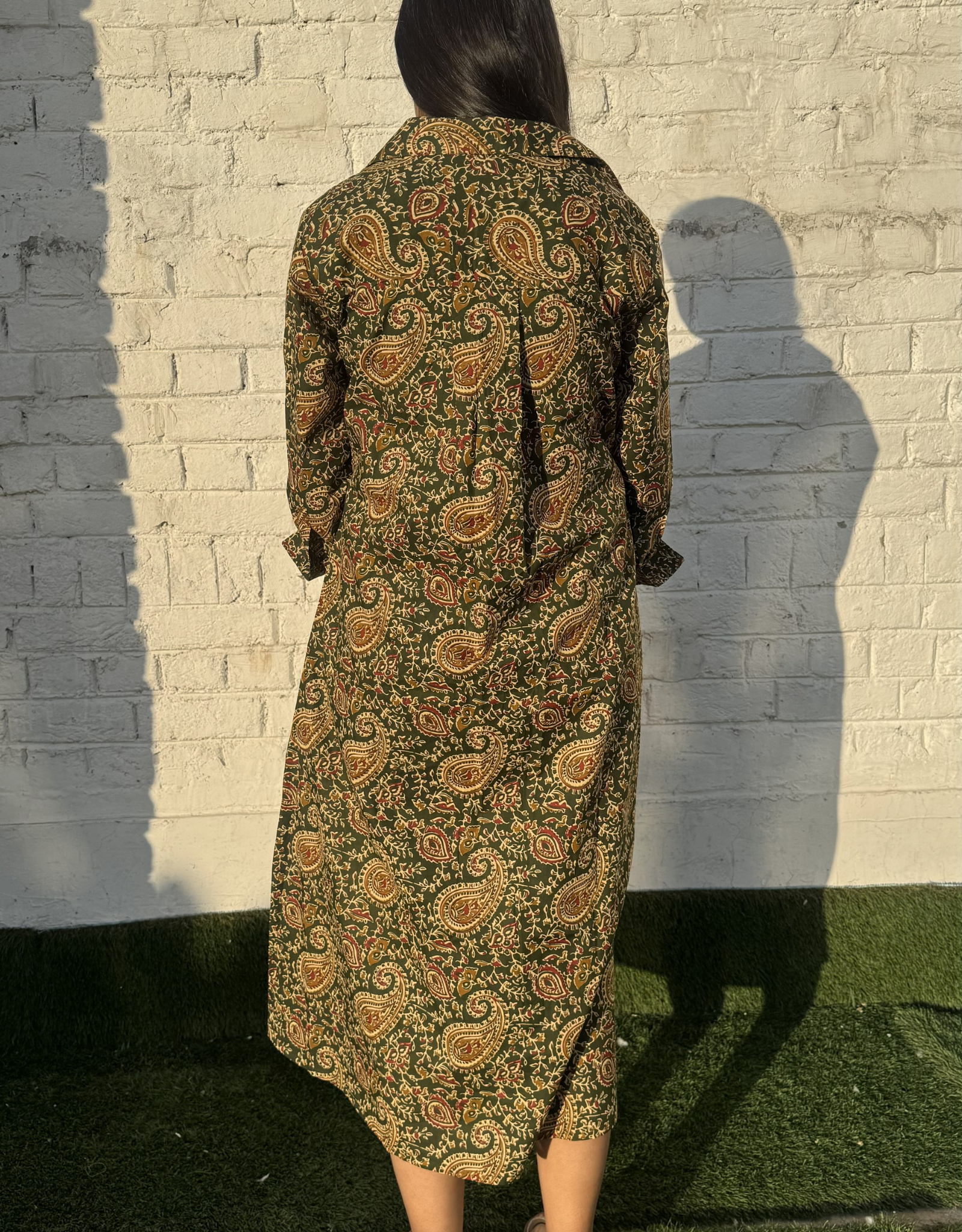 Banglore Garden Paisley Cotton Regular Fit Dress