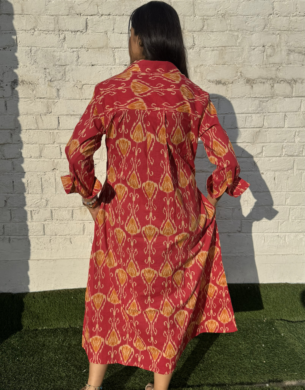 Jaipur Ikat Cotton Regular Fit Dress