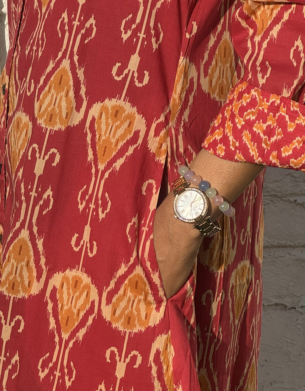 Jaipur Ikat Cotton Regular Fit Dress