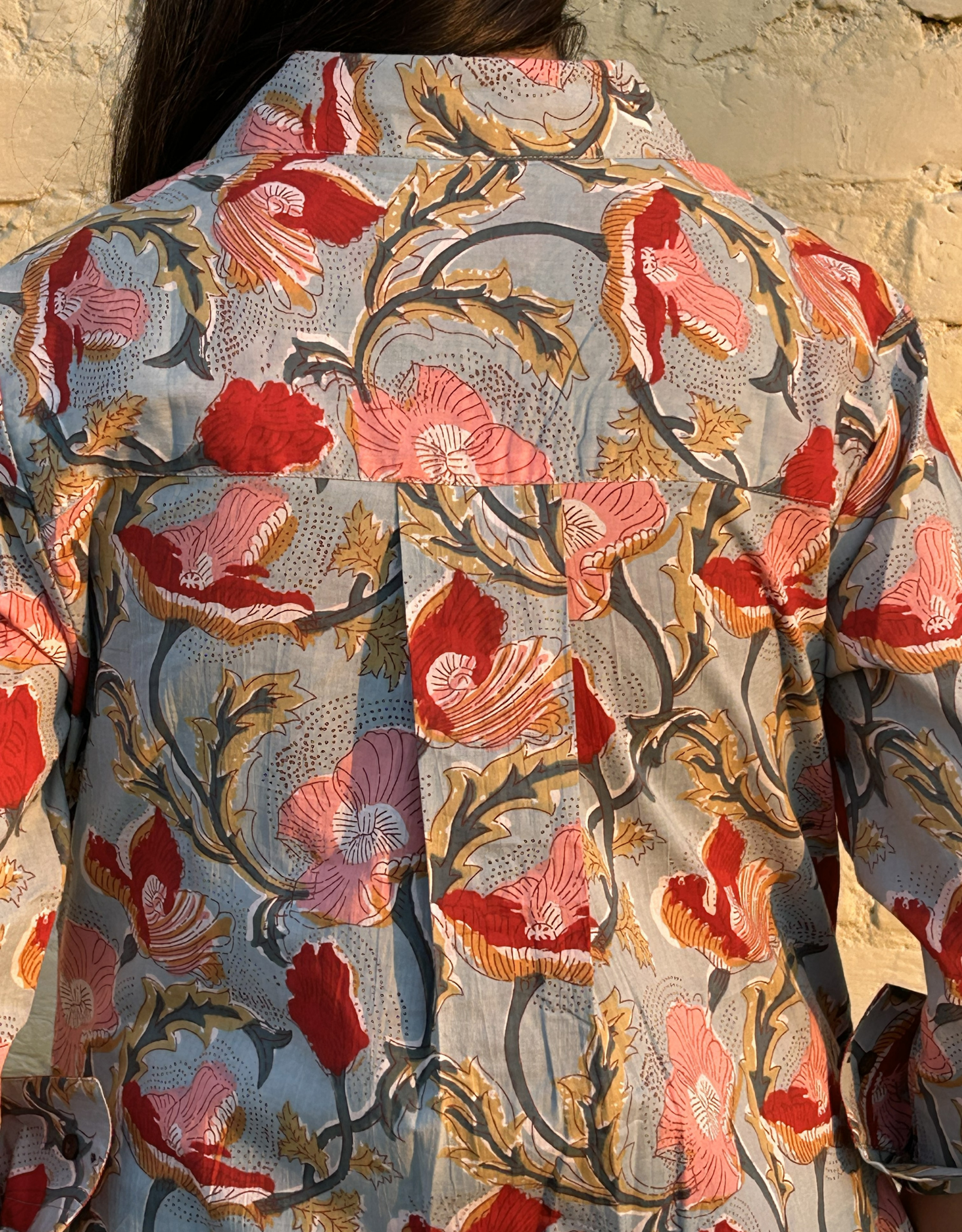 Lucknow Mugal Floral Cotton Regular Fit Dress