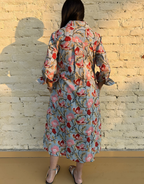 Lucknow Mugal Floral Cotton Regular Fit Dress