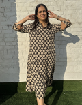 Mono B&W  Butta Cotton Regular Fit Dress