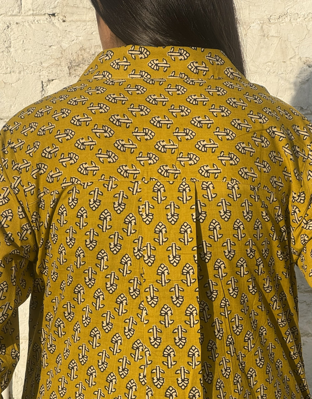 Punjab Mustard Butti Cotton Regular Fit Dress