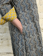 Punjab Mustard Zigzag Cotton Regular Fit Dress