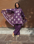 Farshi Pure Cotton Salwar Suit - Purple