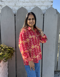 Jaipur Ikat Cotton Oversized Shirt Without Pocket