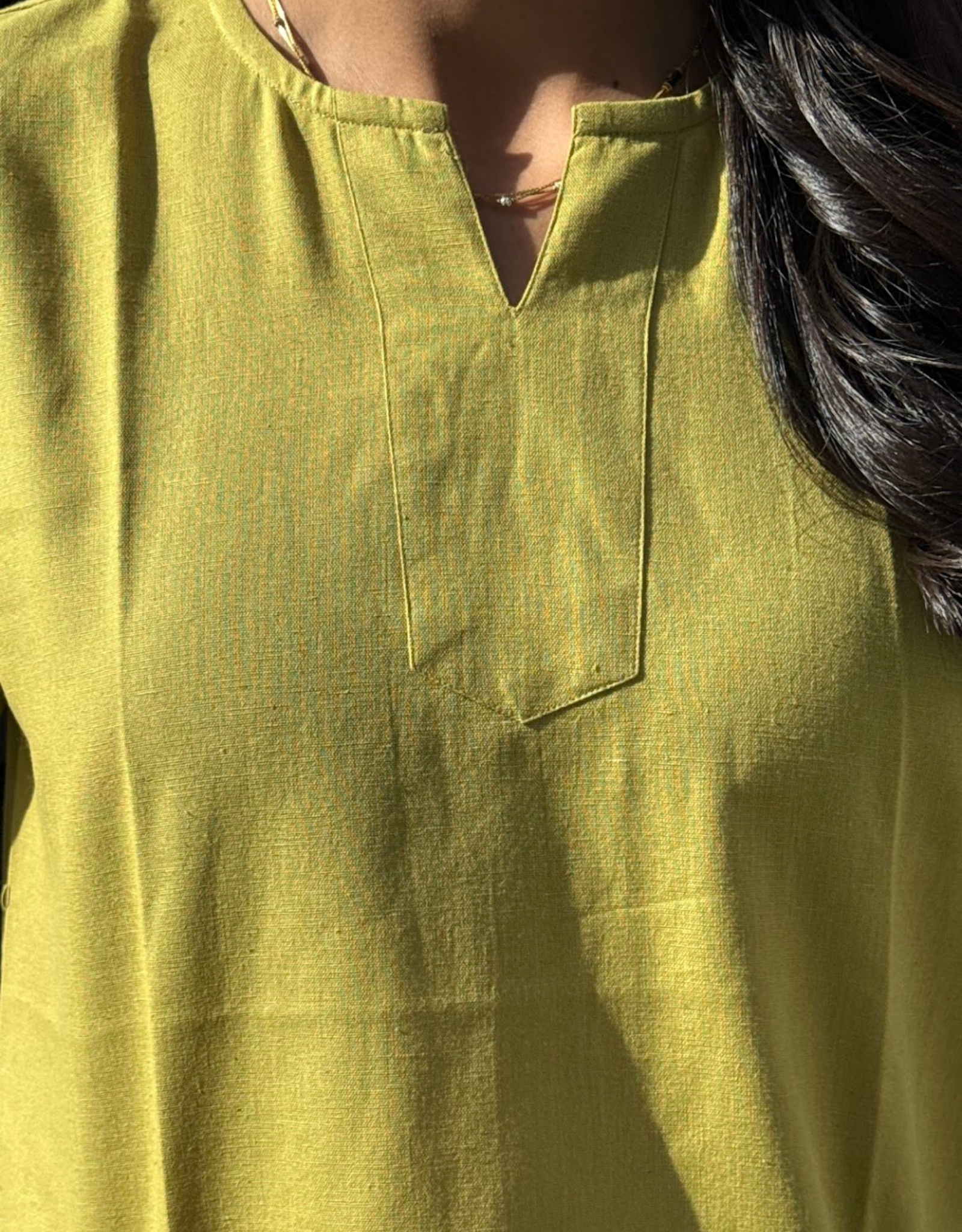 Lime Green Short Culotte Cotton Flex Co-Ord Set