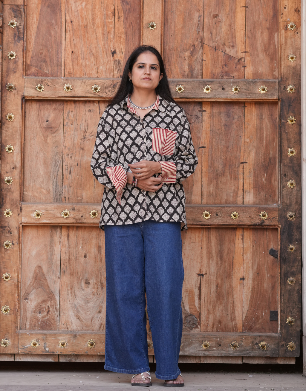 Mono B&W Butta 2 Cotton Oversized Shirt