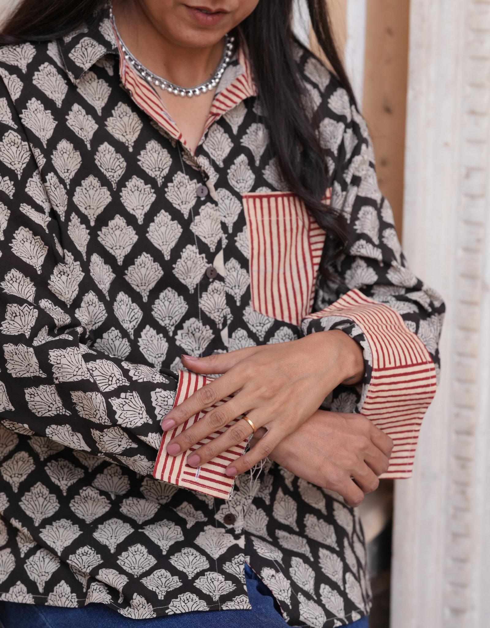 Mono B&W Butta 2 Cotton Oversized Shirt