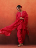 MulChanderi Short Kurta With Balloon Pant - Raani